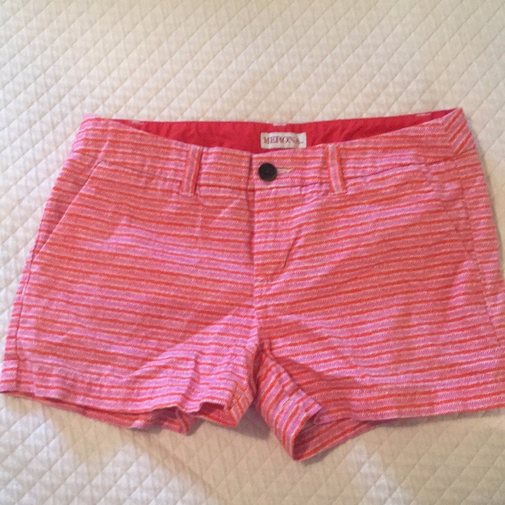 Merona shorts size 2 pink and orange EUC